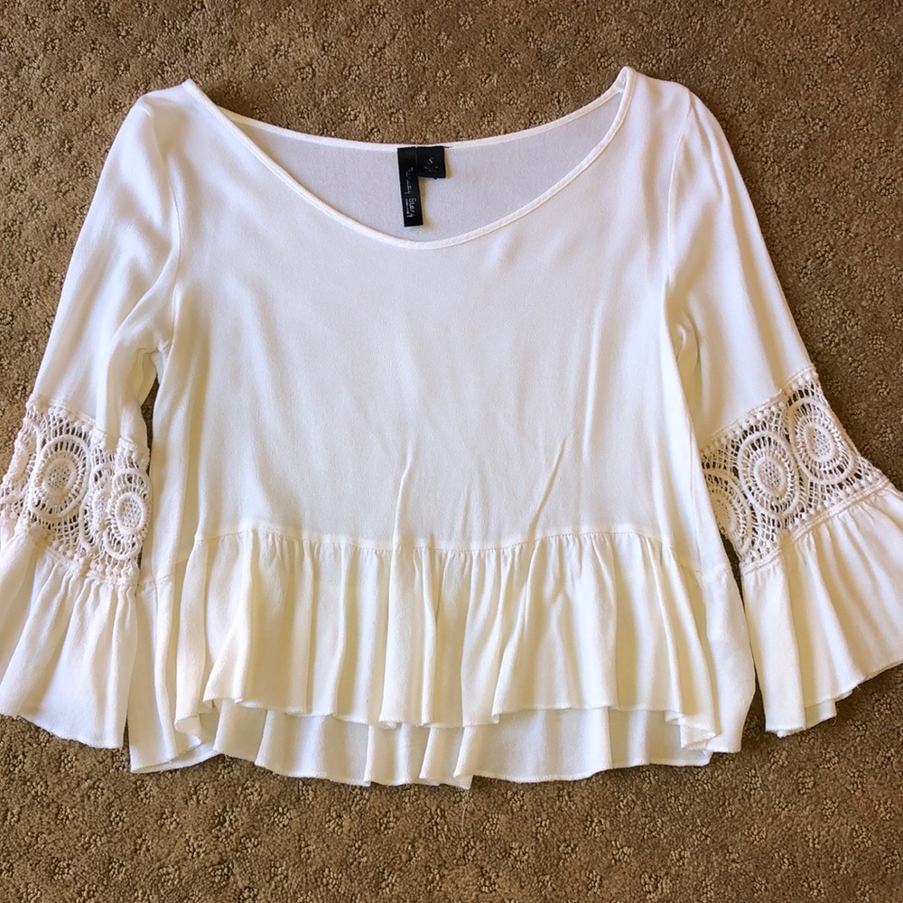 White flowy blouse